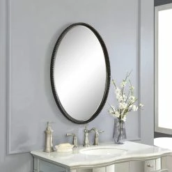 UTTERMOST Mirrors SHERISE BRONZE OVAL MIRROR