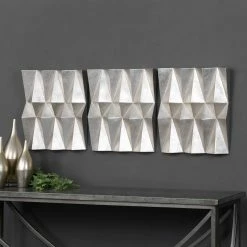 UTTERMOST METRO-DIMENSIONAL WALL SQUARES | SET OF 3 Wall Sculptures + Decor