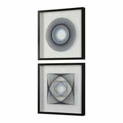 UTTERMOST STRING DUET SHADOW BOXES | SET OF 2 Wall Sculptures + Decor