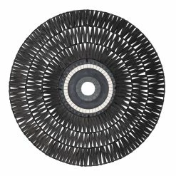 UTTERMOST TRIBU PAINTED CERAMIC + RATTAN WALL DECOR