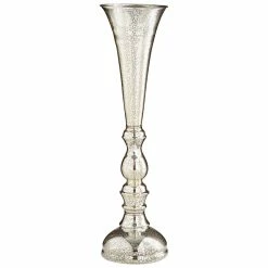 CYAN SHIMER MERCURY GLASS VASE