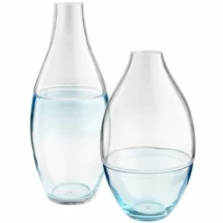 CYAN BLUE MIRAGE VASE Pillows + Decor