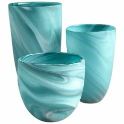 CYAN Pillows + Decor SEA SWIRL VASE