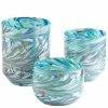 CYAN ROUND WANAKA VASE Pillows + Decor