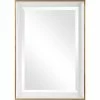 UTTERMOST GEMMA GLOSS WHITE + GOLD VANITY MIRROR Mirrors
