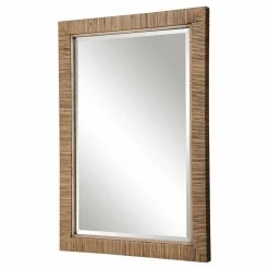 UTTERMOST CAPE RATTAN WRAPPED MIRROR
