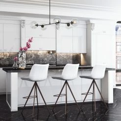 ZUO AKI LEATHERETTE BAR STOOLS | SET OF 2