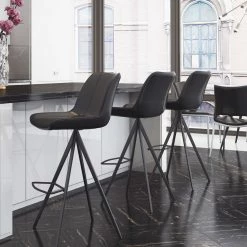 ZUO AKI LEATHERETTE BAR STOOLS | SET OF 2