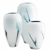 CYAN Pillows + Decor DEEP SKY WHITE GLASS VASES