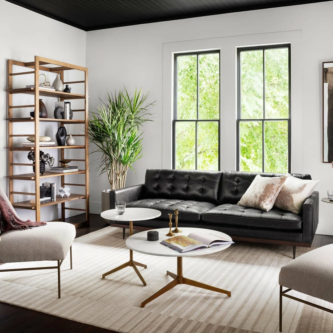 Buy โ FOUR HANDS LEXI SONOMA BLACK LEATHER SOFA Furniture ๐ฅฐ 4 FOUR HANDS LEXI SONOMA BLACK LEATHER SOFA Furniture