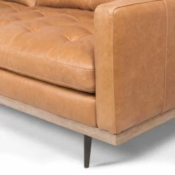 FOUR HANDS LEXI SONOMA BUTTERSCOTCH LEATHER SOFA