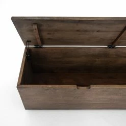 FOUR HANDS MANGO WOOD TRUNK BENCH: AGED BROWN