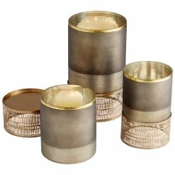 CYAN LUCID SILK CANDLEHOLDER Accessories