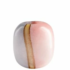 CYAN ASTRA PINK + LAVENDER GLASS VASES