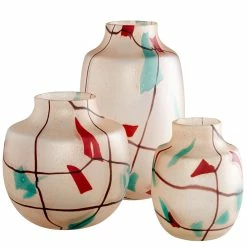 CYAN CUZCO GLASS VASES