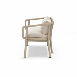 FOUR HANDS TATE OUTDOOR TEAK BENCH: WASHED BROWN