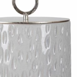 Cheapest ๐ฅ UTTERMOST CYPRIEN SMOKE GREY + WHITE CONTAINERS | SET OF 2 Pillows + Decor โค๏ธ 8 UTTERMOST CYPRIEN SMOKE GREY + WHITE CONTAINERS | SET OF 2 Pillows + Decor