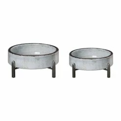 UTTERMOST Accessories ESSIE CERAMIC BOWLS, GRAY | SET OF 2