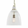 UTTERMOST EVANGELINE AGED BRASS & WHITE PENDANT