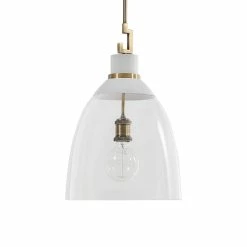 Promo π UTTERMOST EVANGELINE AGED BRASS & WHITE PENDANT π€© 8 UTTERMOST EVANGELINE AGED BRASS & WHITE PENDANT