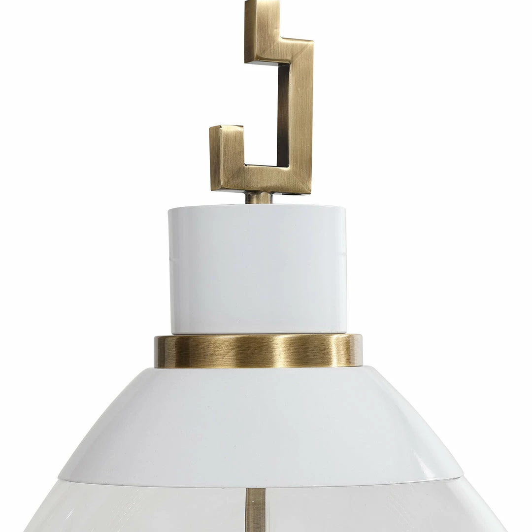 Promo π UTTERMOST EVANGELINE AGED BRASS & WHITE PENDANT π€© 5 UTTERMOST EVANGELINE AGED BRASS & WHITE PENDANT