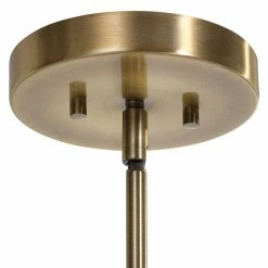 Promo π UTTERMOST EVANGELINE AGED BRASS & WHITE PENDANT π€© 11 UTTERMOST EVANGELINE AGED BRASS & WHITE PENDANT