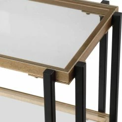 UTTERMOST KENTMORE BLACK + GOLD CONSOLE TABLE Living Room