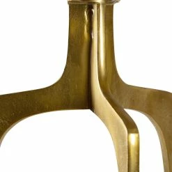 UTTERMOST KENNA ROUND ACCENT TABLE: GOLD Furniture