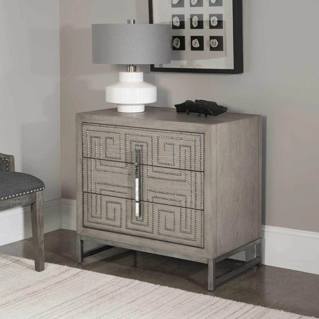 New ❤️ UTTERMOST DEVYA ACCENT CHEST Furniture 🥰 3 UTTERMOST DEVYA ACCENT CHEST Furniture