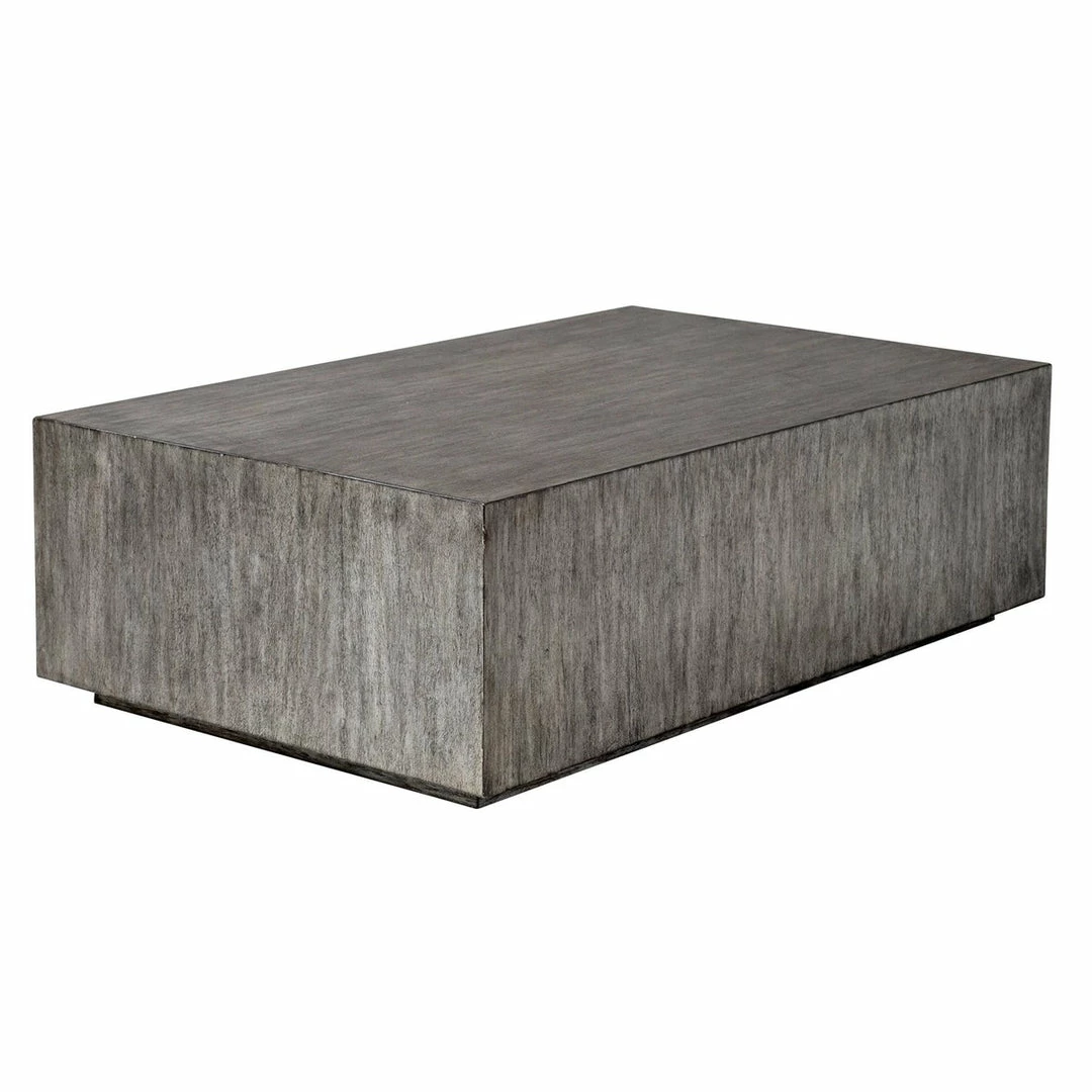 Best Pirce ๐ UTTERMOST Living Room KAREEM METALLIC GRAY BLOCK COFFEE TABLE ๐งจ 2 UTTERMOST Living Room KAREEM METALLIC GRAY BLOCK COFFEE TABLE