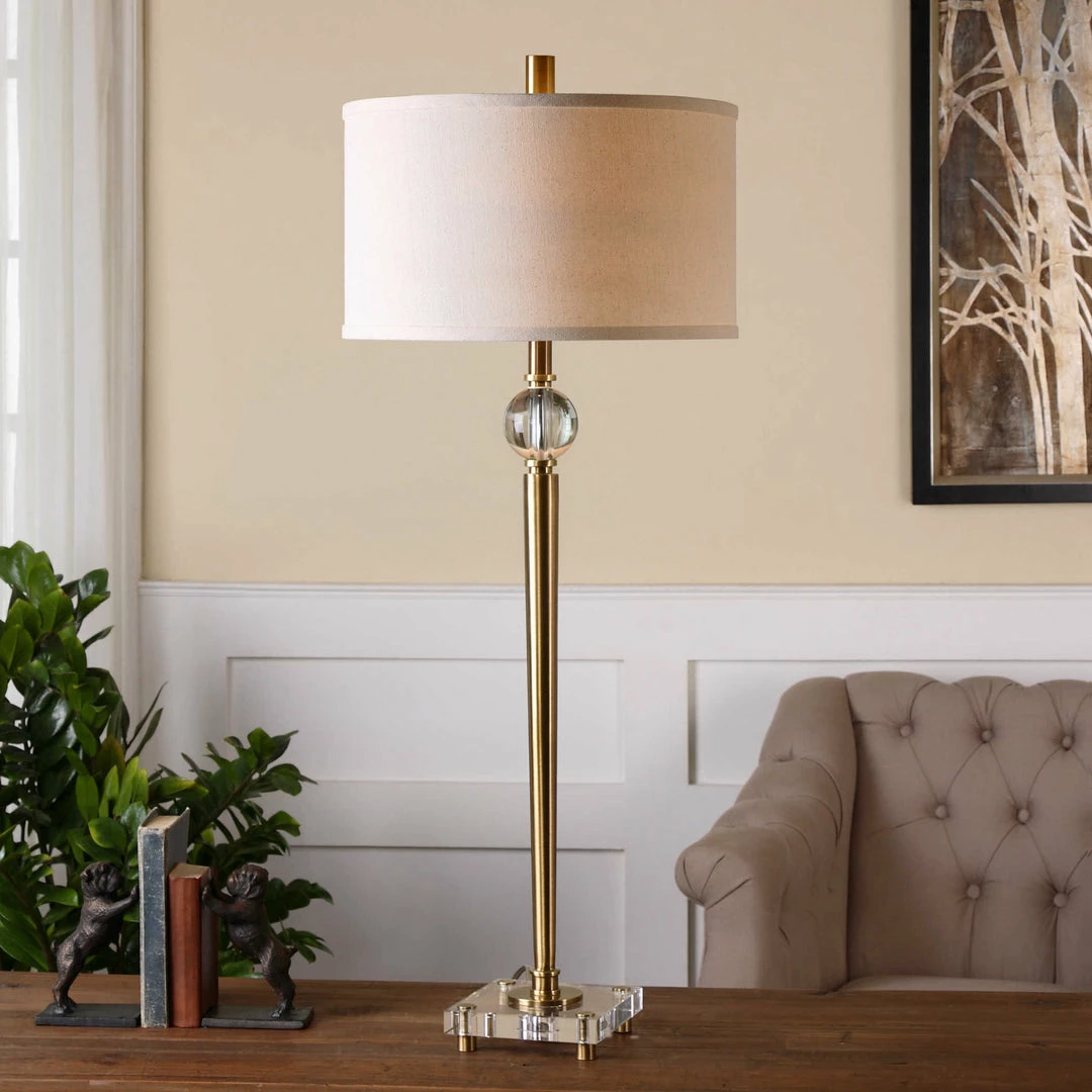 Flash Sale ๐ UTTERMOST SYLVAN SLIM BRASS LAMP Lighting ๐งจ 2 UTTERMOST SYLVAN SLIM BRASS LAMP Lighting