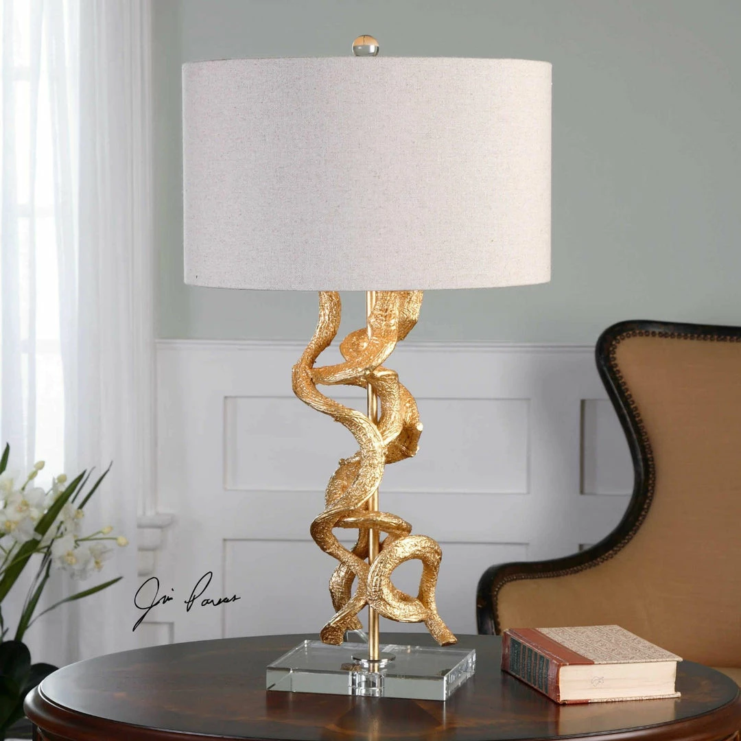 New 🤩 UTTERMOST GILDED VINES LAMP Lighting ❤️ 2 UTTERMOST GILDED VINES LAMP Lighting