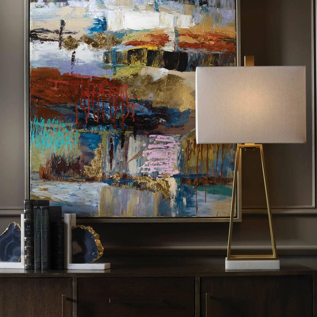 Deals โจ UTTERMOST Lighting MACK GOLD RECTANGULAR LAMP ๐ 2 UTTERMOST Lighting MACK GOLD RECTANGULAR LAMP