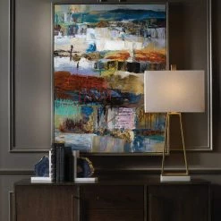 UTTERMOST "FIESTA" HAND PAINTED CANVAS ART