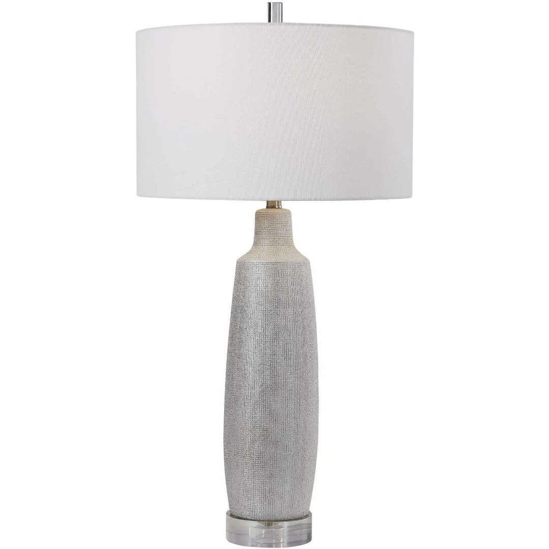 Wholesale β¨ UTTERMOST KATINA METALLIC SILVER CERAMIC TABLE LAMP π― 1 UTTERMOST KATINA METALLIC SILVER CERAMIC TABLE LAMP