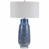 UTTERMOST Lighting LUA BLUE GLAZE CERAMIC LAMP