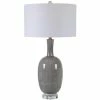 UTTERMOST FLOKI GREY CRACKLE GLAZE CERAMIC LAMP Lighting