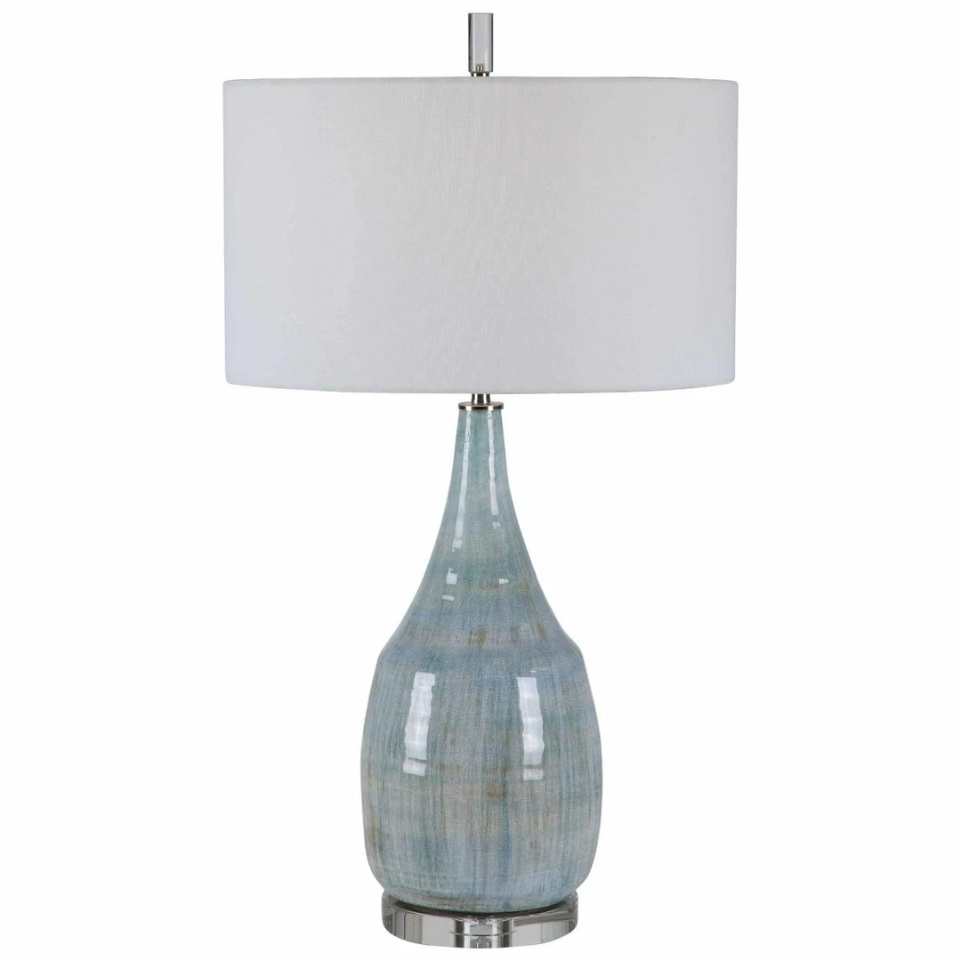 New π UTTERMOST AQUA CRACKLE GLAZE CERAMIC TABLE LAMP β 1 UTTERMOST AQUA CRACKLE GLAZE CERAMIC TABLE LAMP
