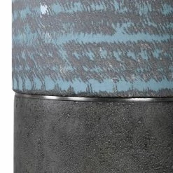 UTTERMOST PAVEMENT GREY + AQUA TABLE LAMP