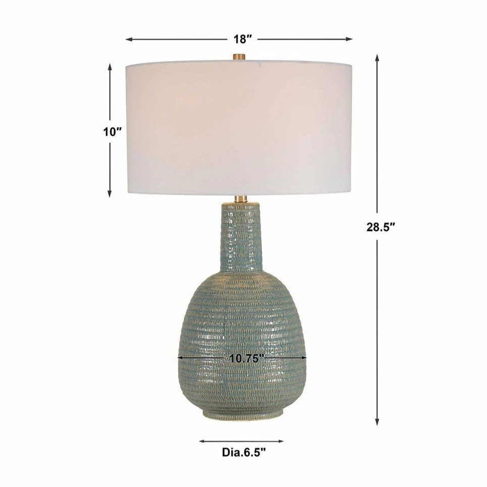 Top 10 ⭐ UTTERMOST DELTA AQUA GLAZE CERAMIC LAMP ⭐ 6 UTTERMOST DELTA AQUA GLAZE CERAMIC LAMP