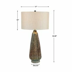 UTTERMOST MONDRIAN ART GLASS TABLE LAMP Lighting