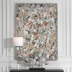 Brand new β€οΈ UTTERMOST "ORGANIZED CHAOS" HAND PAINTED CANVAS ART Wall Art π 8 UTTERMOST