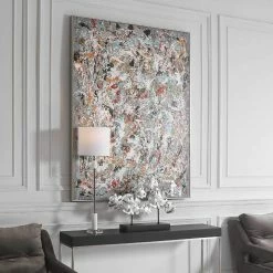 Brand new β€οΈ UTTERMOST "ORGANIZED CHAOS" HAND PAINTED CANVAS ART Wall Art π 9 UTTERMOST