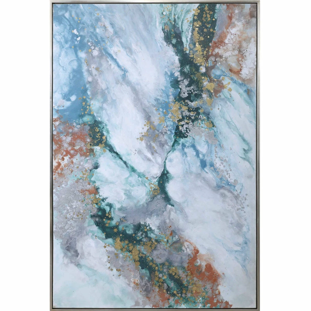 Deals π― UTTERMOST Wall Art "MERCURY" HAND PAINTED CANVAS ART π― 1 UTTERMOST Wall Art "MERCURY" HAND PAINTED CANVAS ART