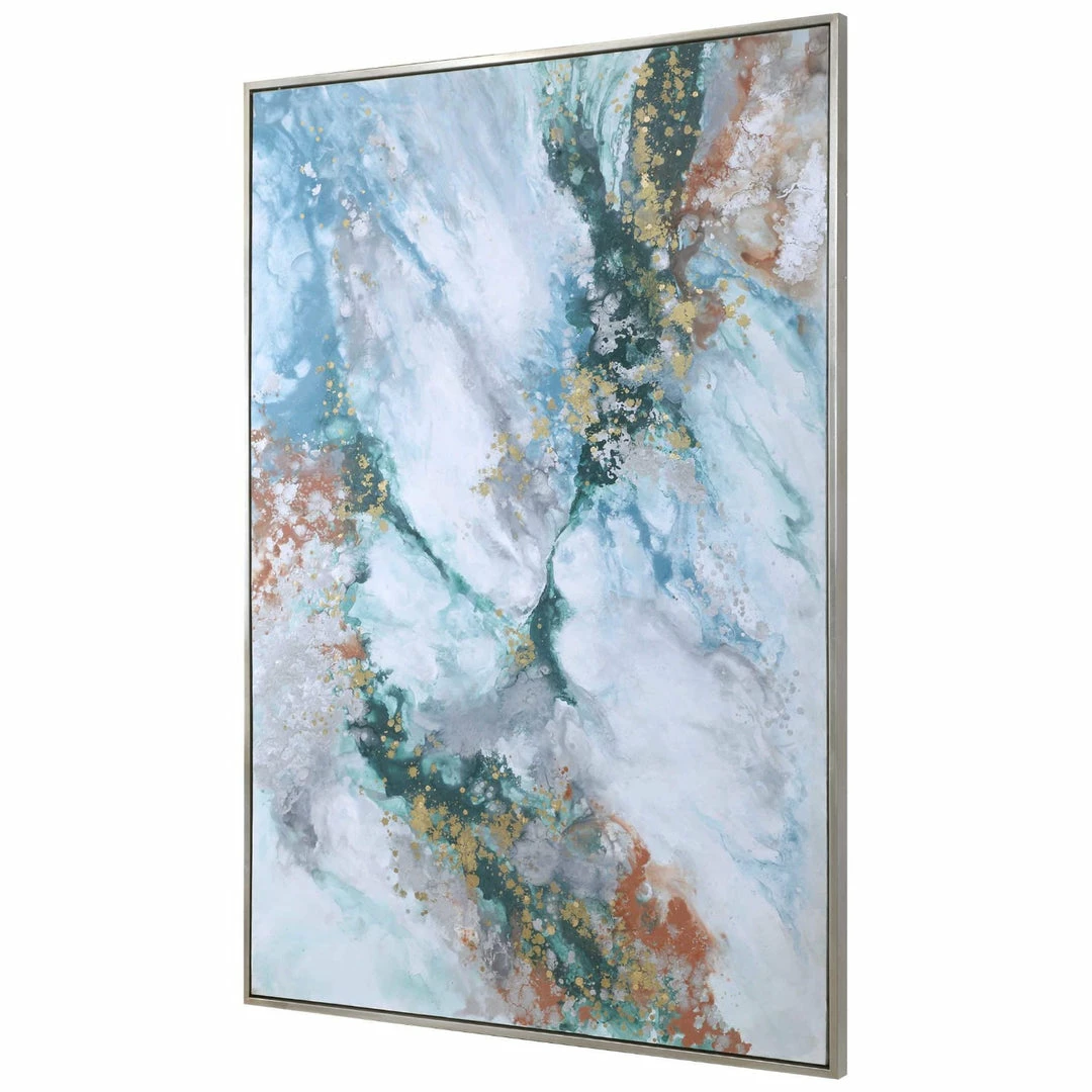 Deals π― UTTERMOST Wall Art "MERCURY" HAND PAINTED CANVAS ART π― 4 UTTERMOST Wall Art "MERCURY" HAND PAINTED CANVAS ART