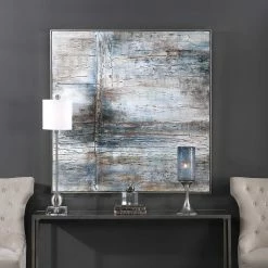 New ๐ UTTERMOST "OPEN SEAS" HAND PAINTED TEXTURED ACRYLIC ON CANVAS Wall Art ๐ 7 UTTERMOST