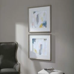 Best reviews of ๐งจ UTTERMOST "FRACTAL PASTEL" GLASS FRAMED PRINTS | SET OF 2 Wall Art ๐คฉ 8 UTTERMOST