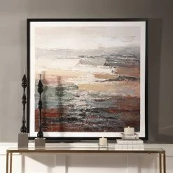 UTTERMOST "TEXTURED TIDES" FRAMED CANVAS ART