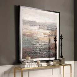 Outlet π UTTERMOST "TEXTURED TIDES" FRAMED CANVAS ART π₯ 8 UTTERMOST