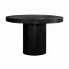 MOES 47'' ROUND BLACK CONCRETE DINING TABLE